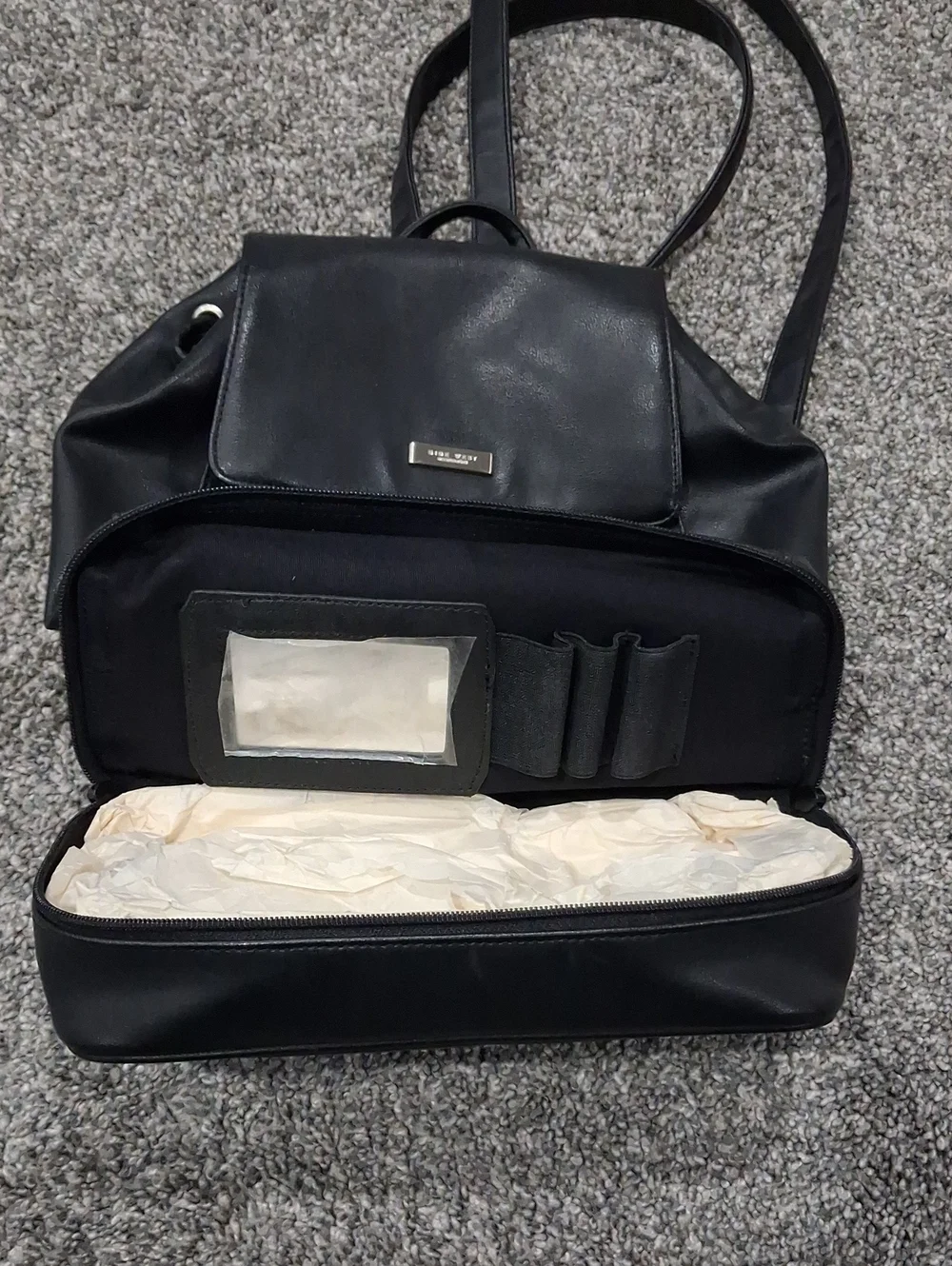 Vintage Nine West Backpack With Back, Bottom And 2 Inside Pockets